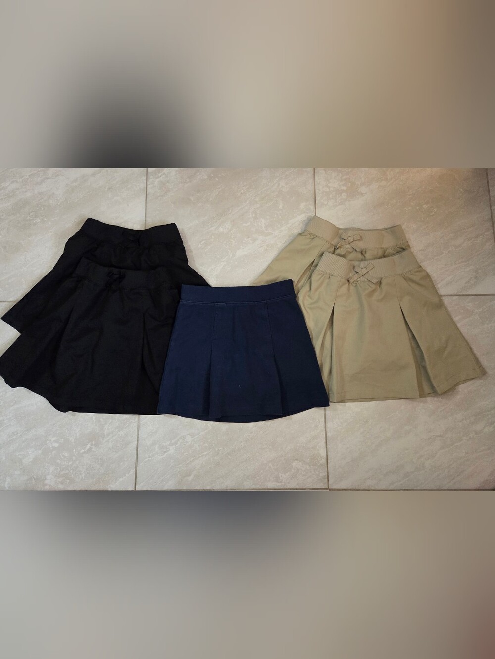 French Toast & WN girls' pleated scooter skirts Bundle, Sz 7, EUC
